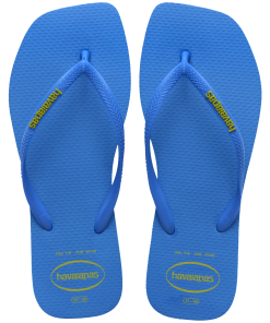 Women's Slim Square Logo Pop Up Flip Flops