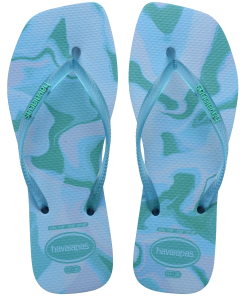 Women's Slim Square Jelly Flip Flops