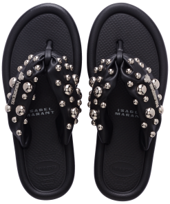 Women's Isabel Marant Maxi Puffed Studs Flip Flops